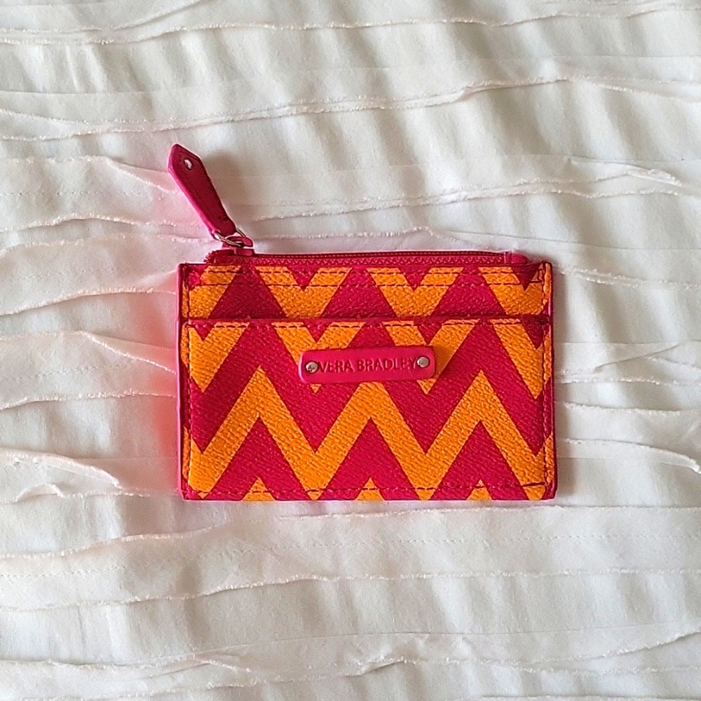 Vera Bradley Coin Purse (hot pink and orange)